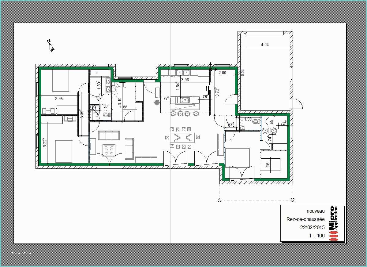 Logiciel Dessin Plan Maison Plan Maison Fonctionnelle Plain Pied Pf12