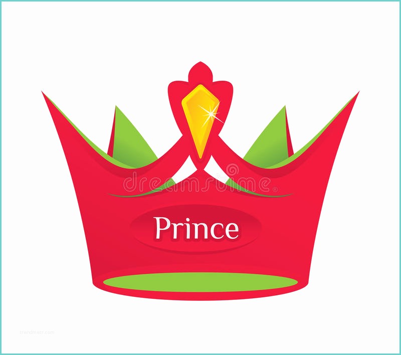 Logo B Avec Couronne Rouge Couronne Rouge De Prince Illustration De Vecteur
