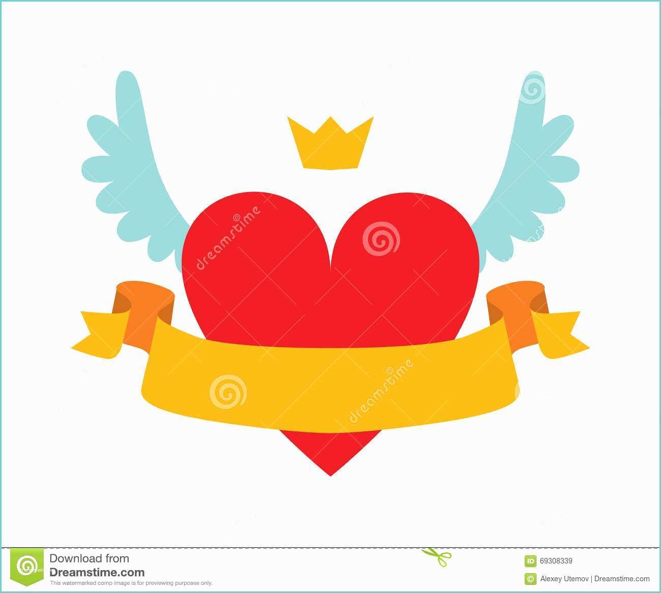 Logo B Rouge Avec Couronne Red Heart with Crown Royalty Free Stock