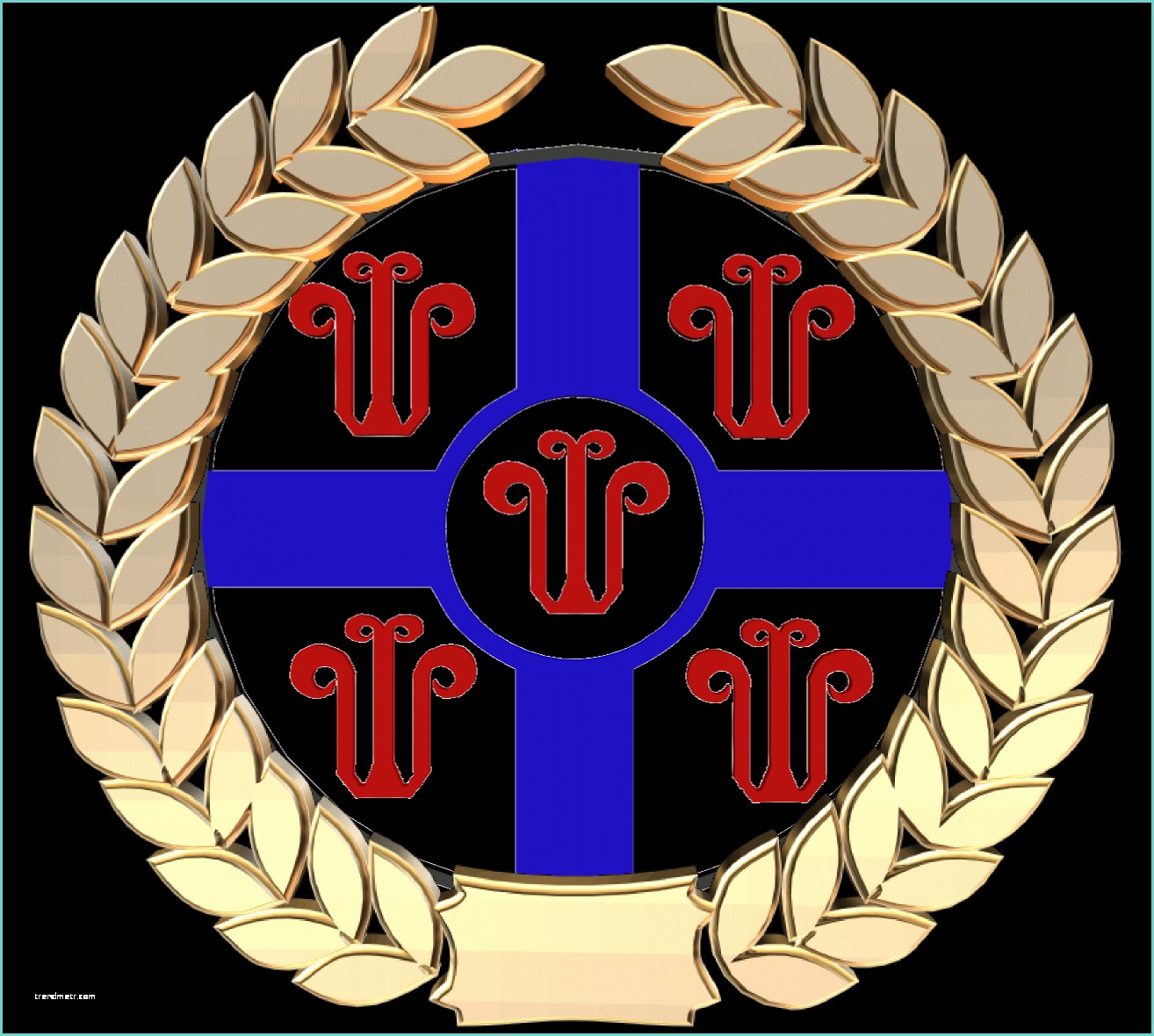 Logo B Rouge Avec Couronne Royauté Républicaine 9 Le Drapeau "royal Républicain