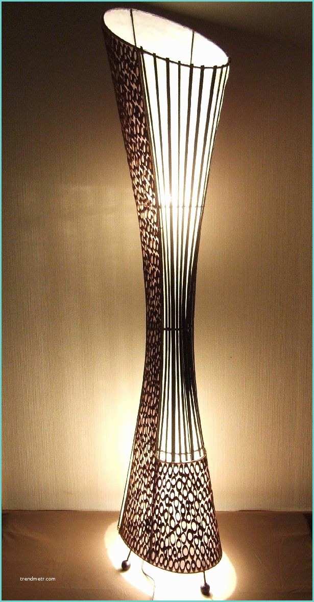 Luminaire A Poser Au sol Lampadaire asiatique Y Bamboo La22 11 Lampe Design
