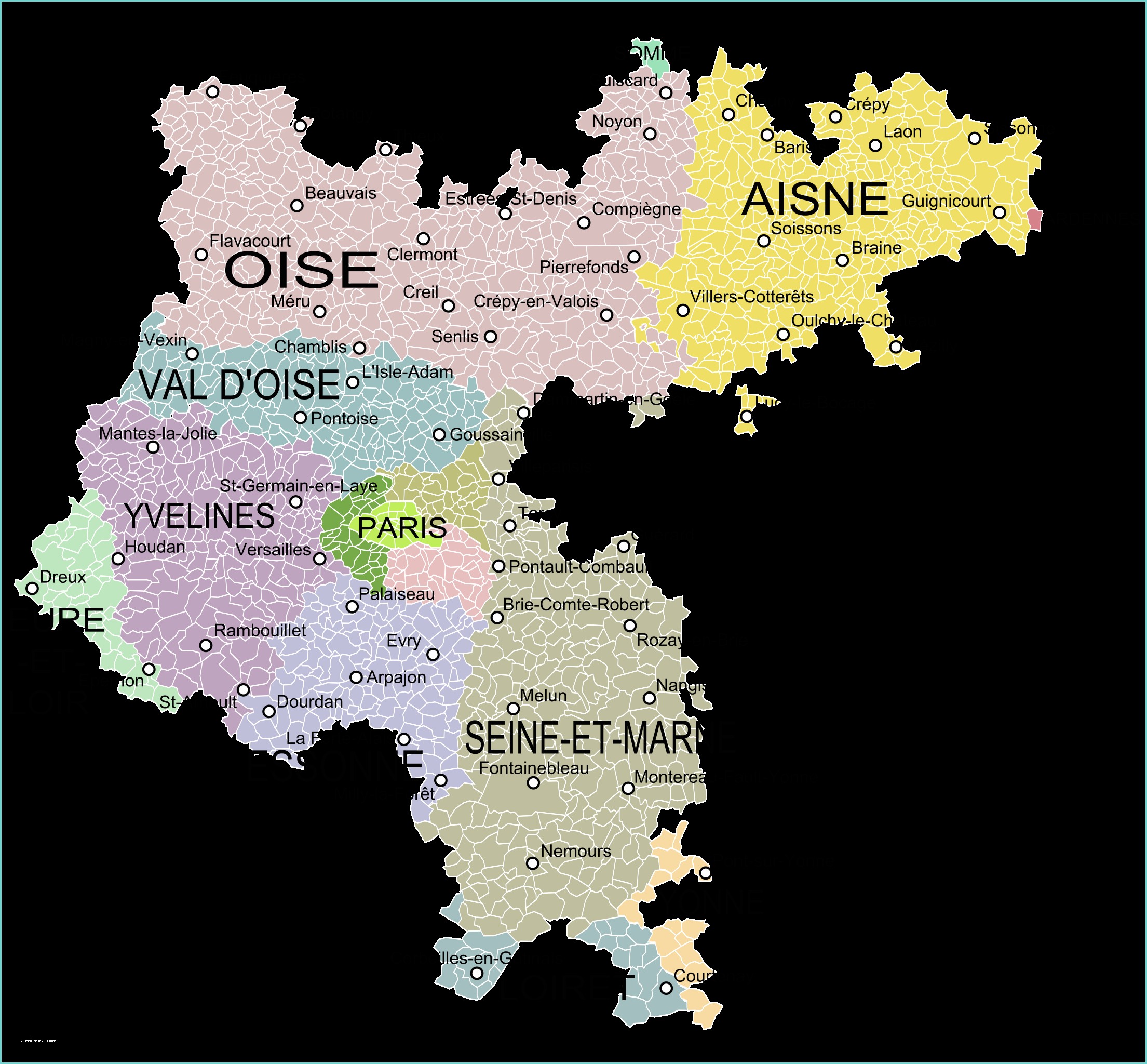 Magasin Literie Ile De France File Carte De L Ile De Franceg Wikimedia Mons