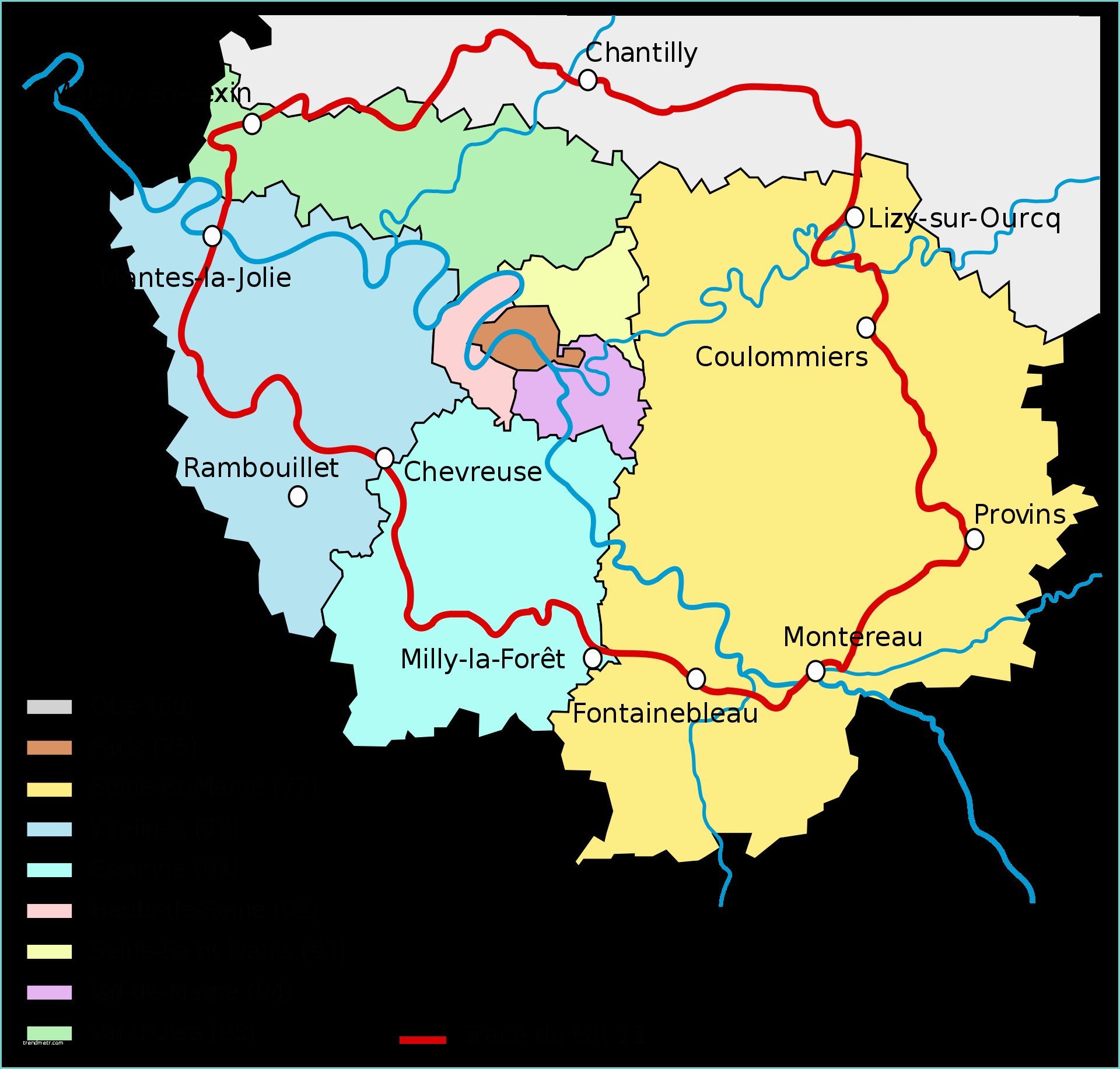 Magasin Literie Ile De France Sentier De Grande Randonnée 11 France — Wikipédia