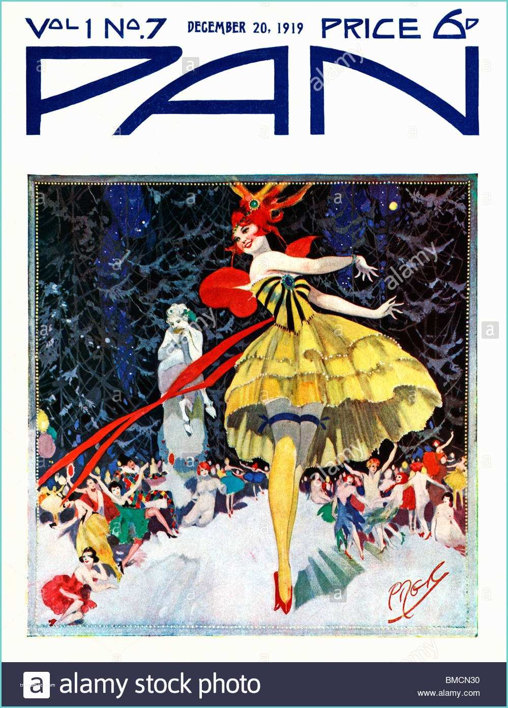 Magazine Art Et Dcoration Pan 20 December 1919 Art Deco Cover Of the English