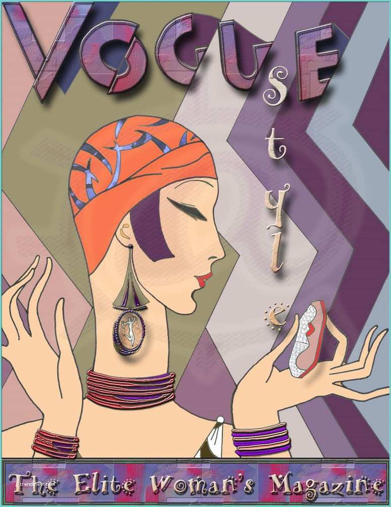 Magazine Art Et Dcoration Vintage Art Deco Vogue Poster Art Print Elite Woman S