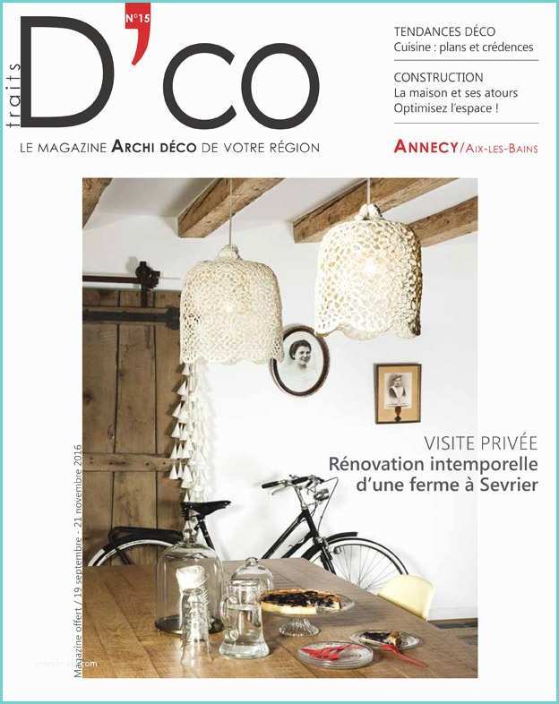 Magazine De Dco Annecy Aix Les Bains – N°15 – Septembre 2016 Traits D