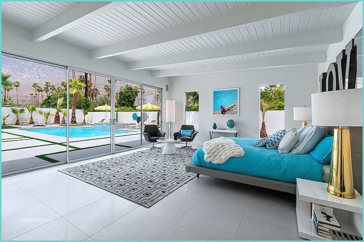 Maison De Luxe Interieur Chambre Moderne Belle Demeure Contemporaine Californienne à Palm Springs