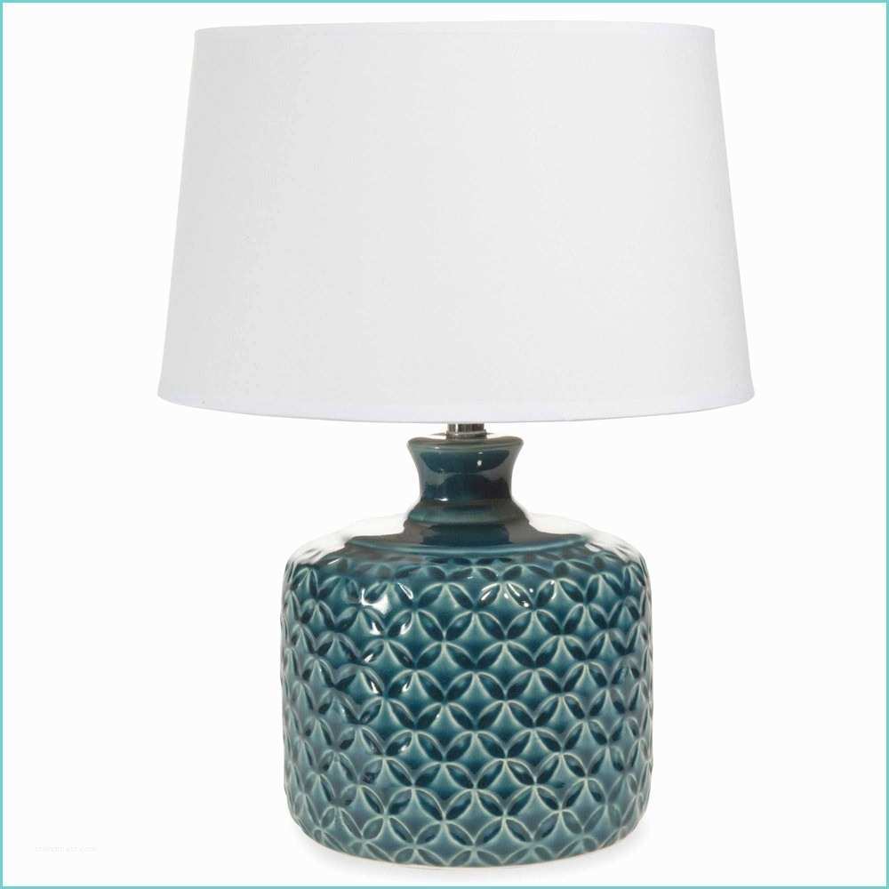 Maison Du Monde Lampe Ananas Lampe En Céramique Bleue H 34 Cm Porto