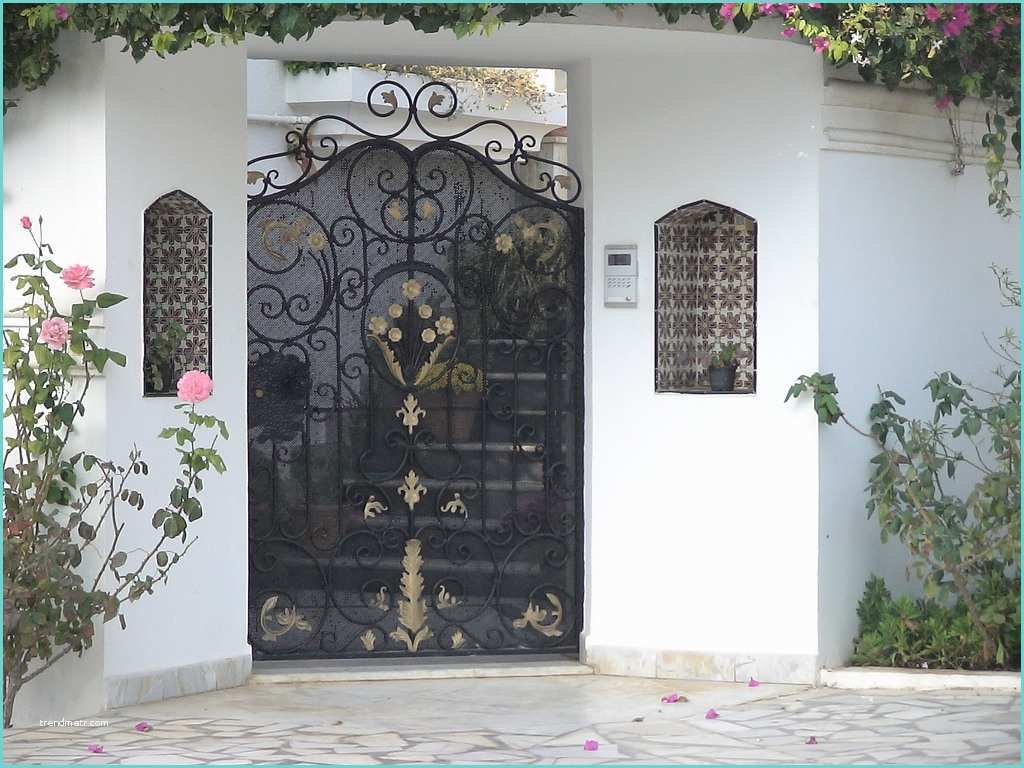 Maison En Fer Style De Porte Exterieure En Fer forgé Tunis