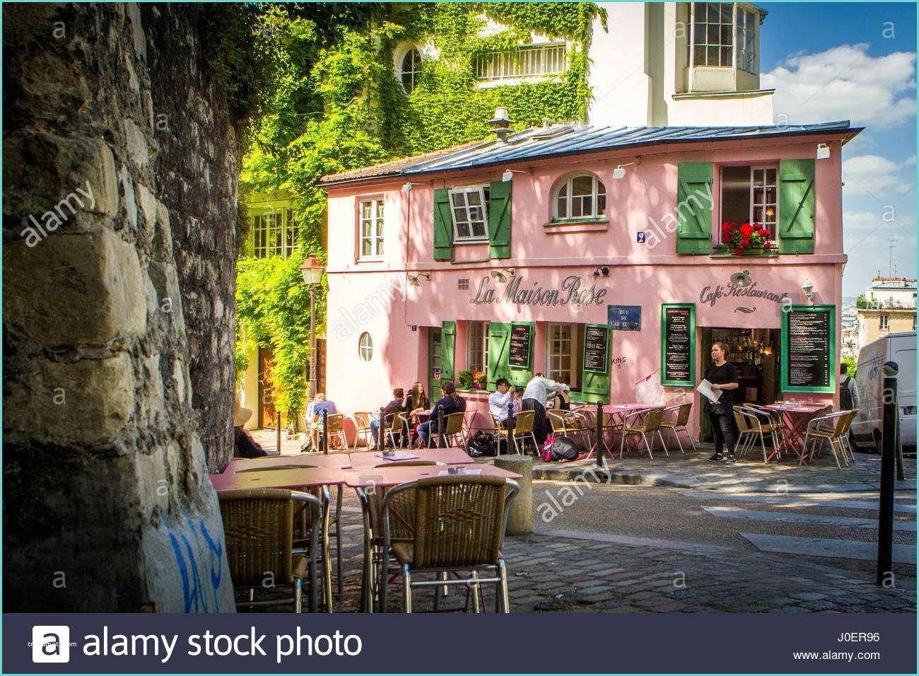 Maison Stock Images La Maison Rose Cafe In the Montmartre Neighborhood Of