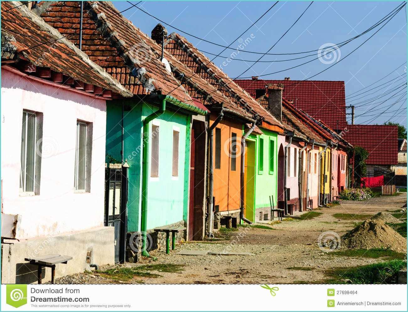Maison Stock Images La Roumanie A Coloré Des Maisons Stock Image