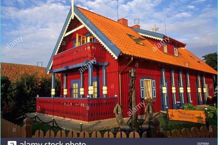 Maison Stock Images Maison De Nida Presqu´ile De Courlande Lituanie Pays