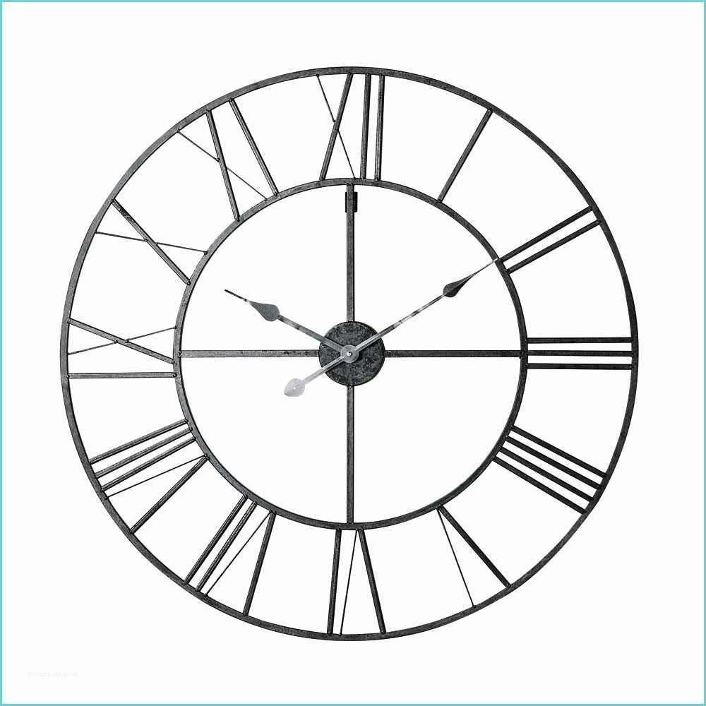 Maisons Du Monde Horloge Horloge En Métal Noir D 80 Cm Factory