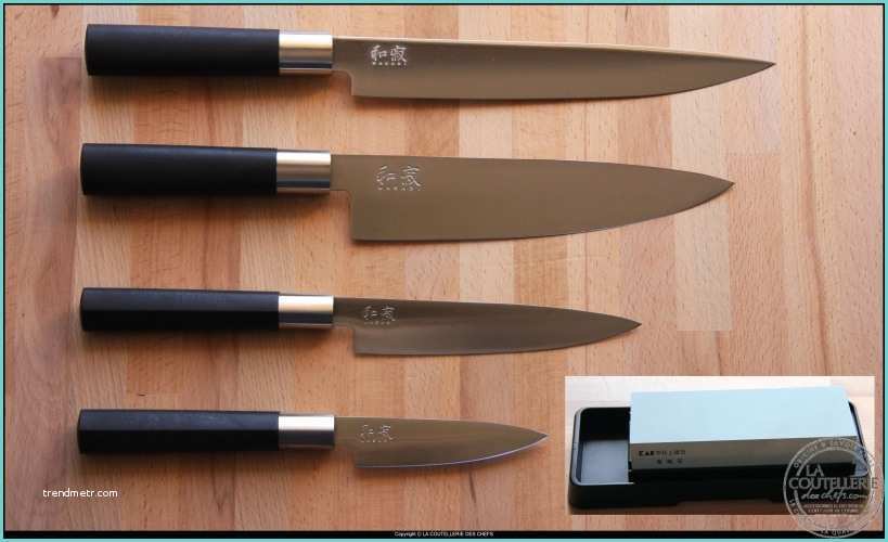Malette Couteaux De Cuisine Professionnel 4 Couteaux Japonais Wasabi Black Pierre 400 1000 La
