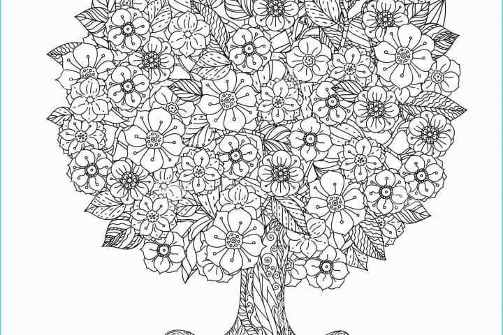 Mandala Alberi Da Colorare Noir Et Blanc Floral De L orient De Cercle Illustration De