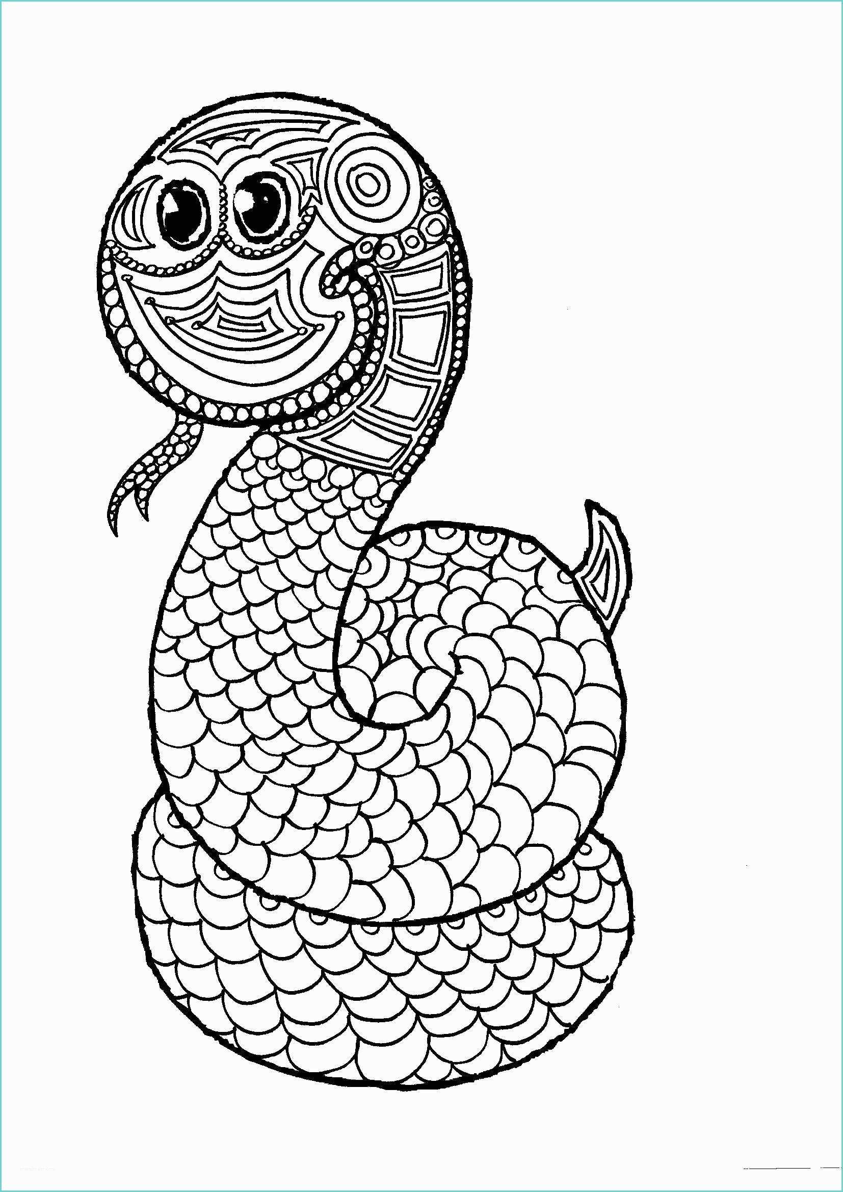 Mandala Da Colorare Di Animali Mandala Per Bambini Da Colorare Il Serpente