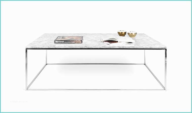 table basse marbre et acier