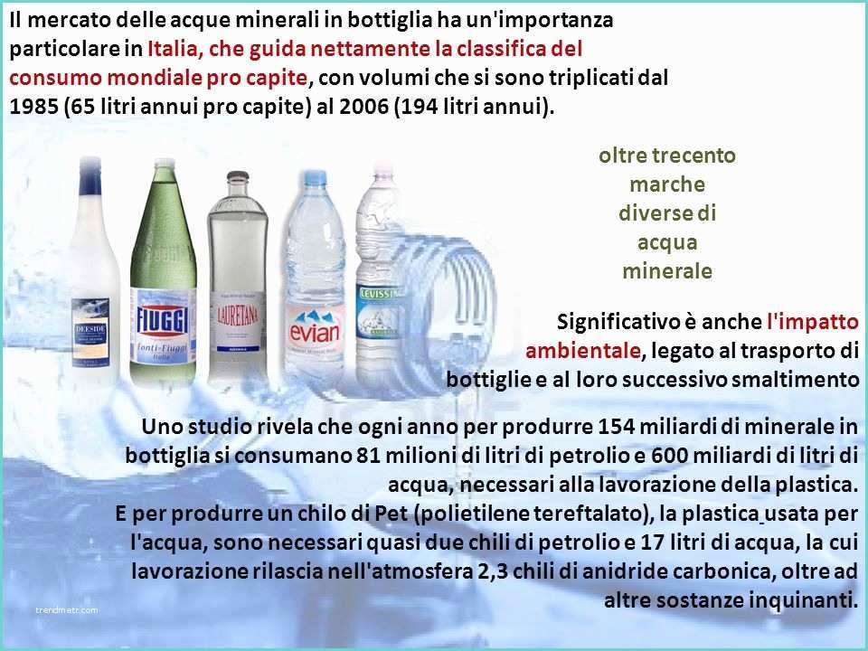 Marche Di Acqua Alcalina In Bottiglia Tipi Di Acqua E Etichette Ppt Video Online Scaricare