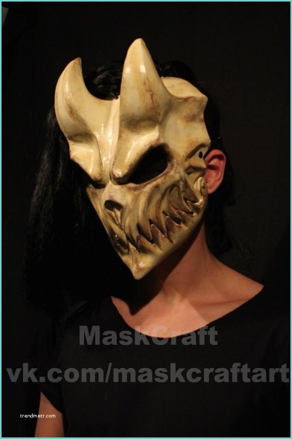 Mask Color De V33 Demon S Mask by Slaughter to Prevail Beige Color