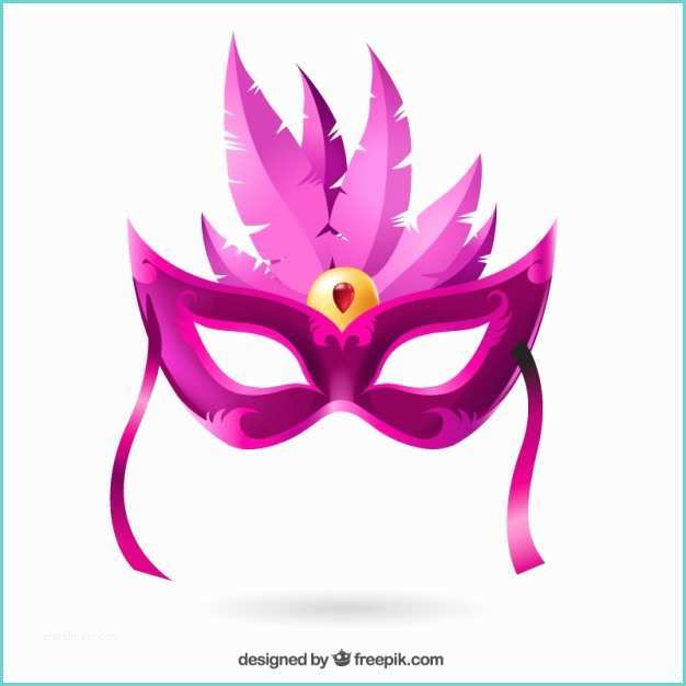 Mask Color De V33 Máscara Del Carnaval En tonos Rosados