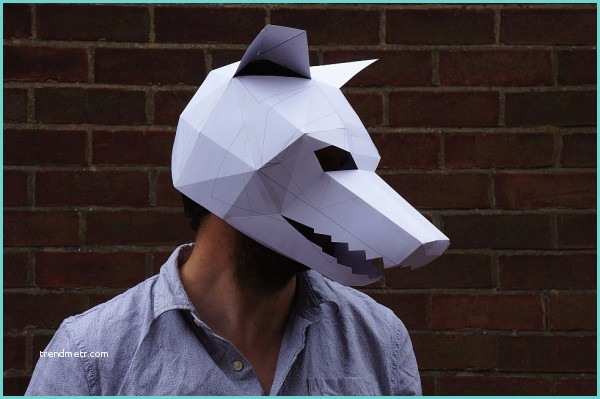Masque De Loup Fabriquer Un Masque De Loup En Carton à Imprimer