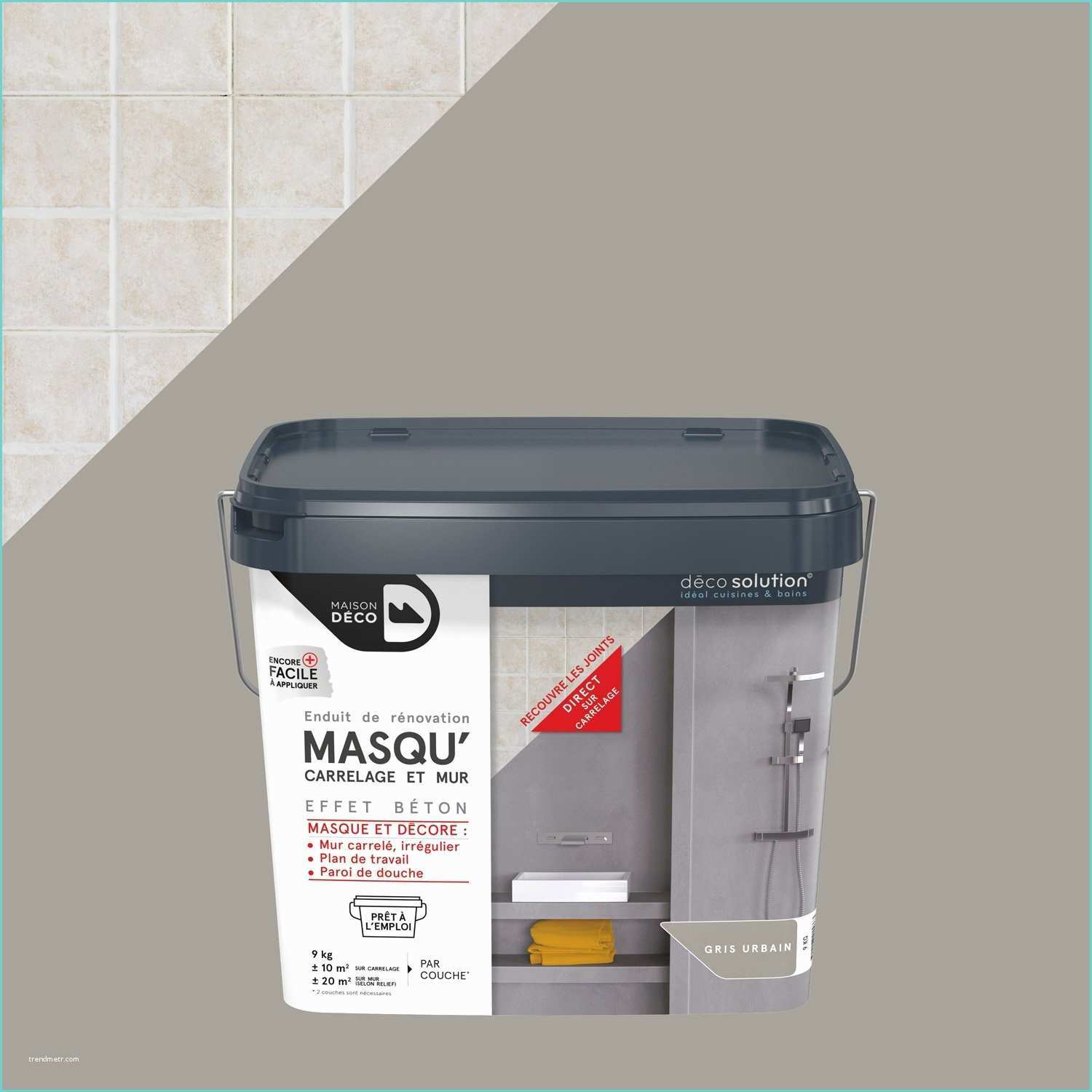 Masque Peinture Leroy Merlin Enduit Masqu Carrelage Et Mur Maison Deco Gris Urbain 9