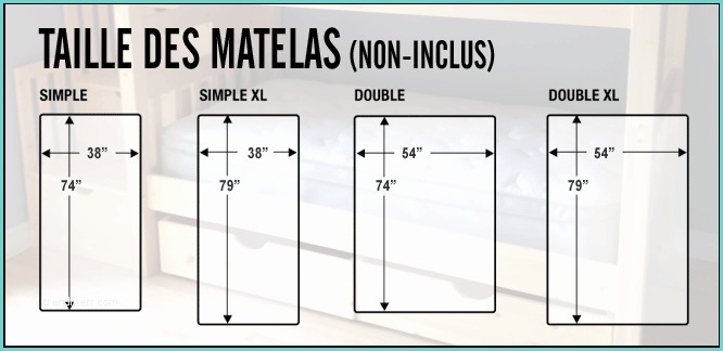 Matelas King Size Dimension Bed Lit A Propos Lit Superposé En Pin Massif