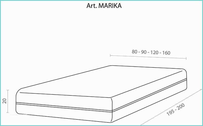Materassi Matrimoniali Dimensioni Standard Materasso Marika