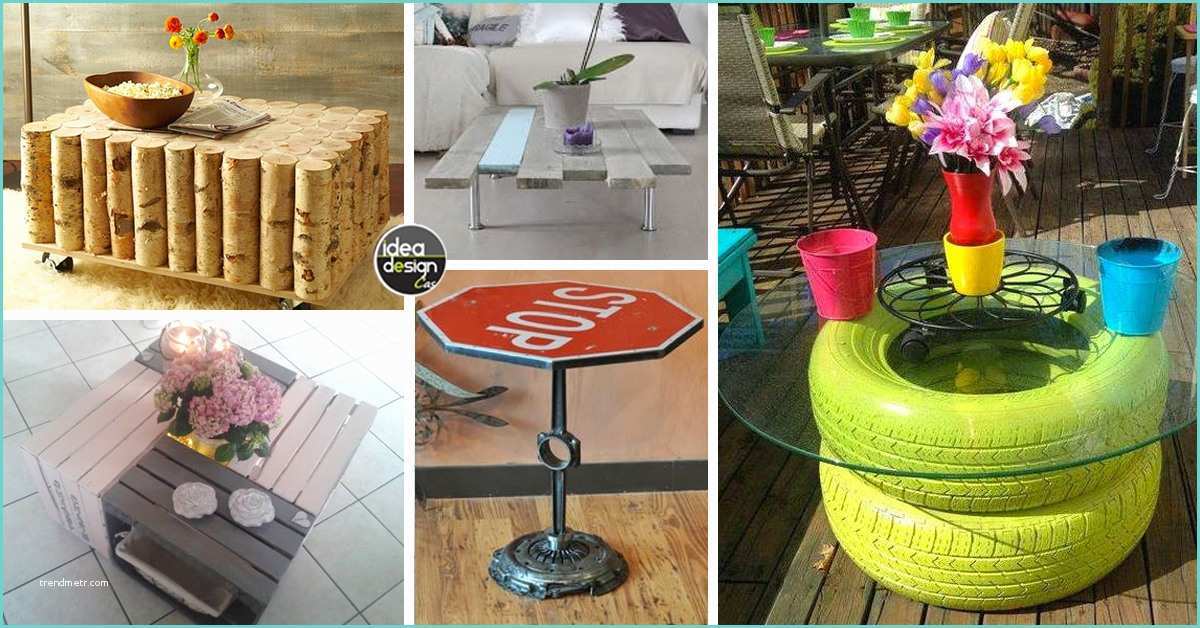 Materiali Fonoassorbenti Fai Da Te Un Tavolino Con Materiali Riciclati Ecco 20 Idee Creative