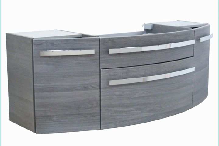 Meuble Double Vasque 120 Leroy Merlin Meuble sous Vasque L 129 X H 48 X P 48 Cm Gris Image