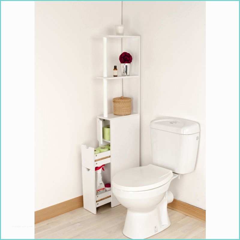 Meuble organiseur toilette Meuble De Rangement Wc toilettes Ou Salle De Bain Blanc