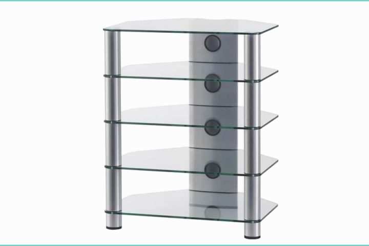Meuble Tv Angle Verre sonorous Rx2150 Verre Argent