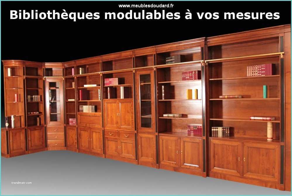 Meuble Tv Bibliothque Moderne Bibliothèque En Bois Massif Sur Mesure Meublesdoudard
