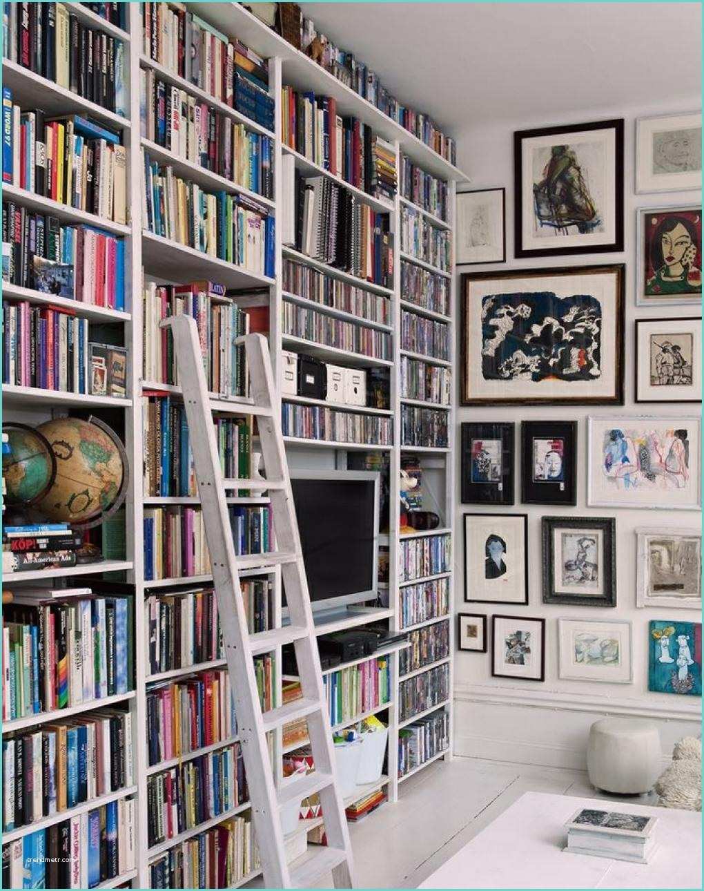 Meuble Tv Bibliothque Moderne Déco Maison Une Bibliothèque Qui Recouvre tout Un Mur
