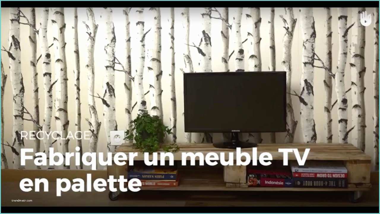 Meuble Tv En Palette De Bois Fabriquer Un Meuble Tv En Palette