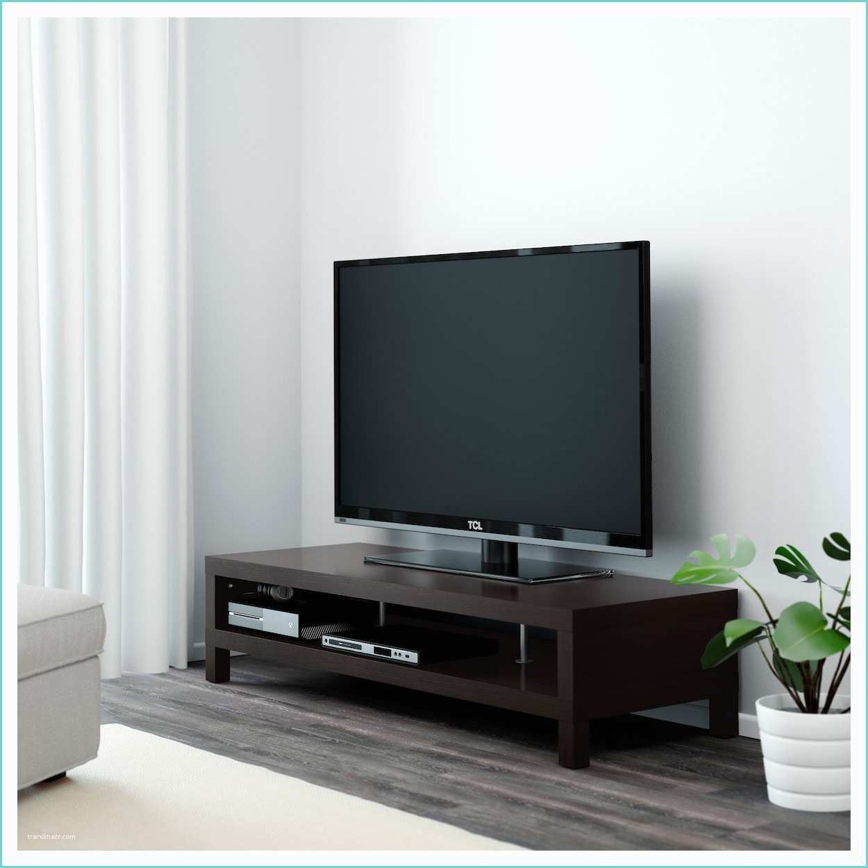 Meuble Tv Ikea Lack Lack Tv Bench Black Brown 149x55 Cm Ikea