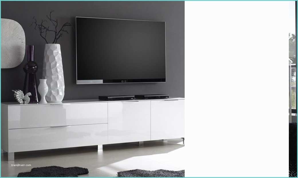 Meuble Tv Laqu Blanc Design Meuble Tv Blanc Design