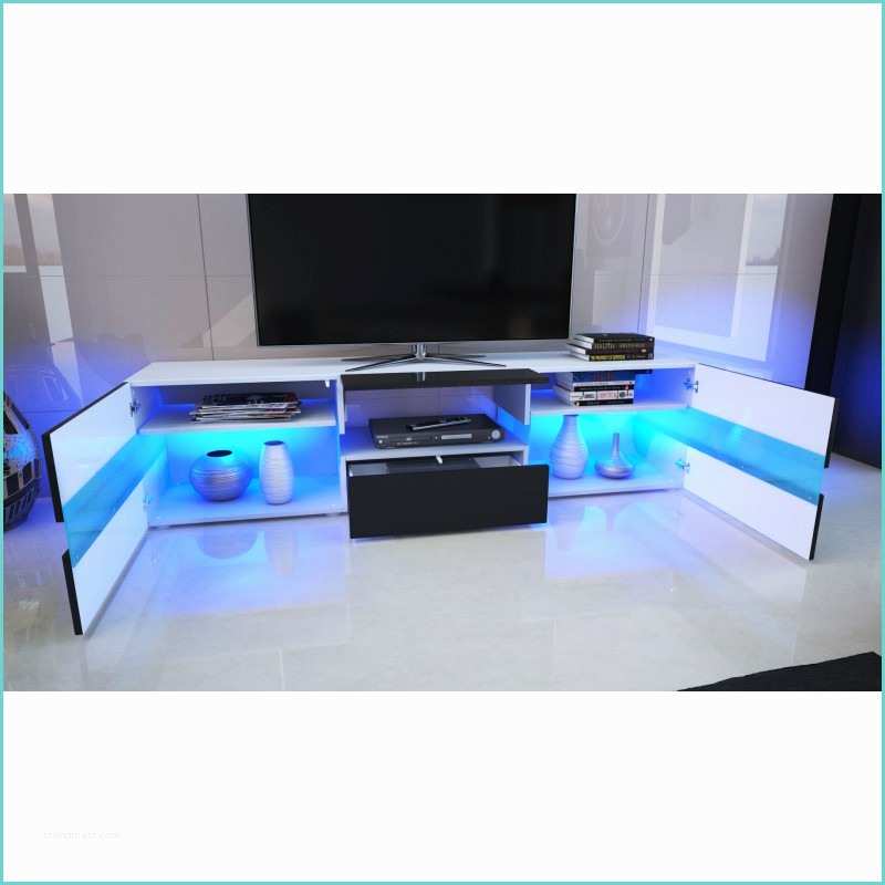 Meuble Tv Laqu Blanc Design Meuble Tv Blanc Laqué Avec Led Pour Meubles Tv Design A