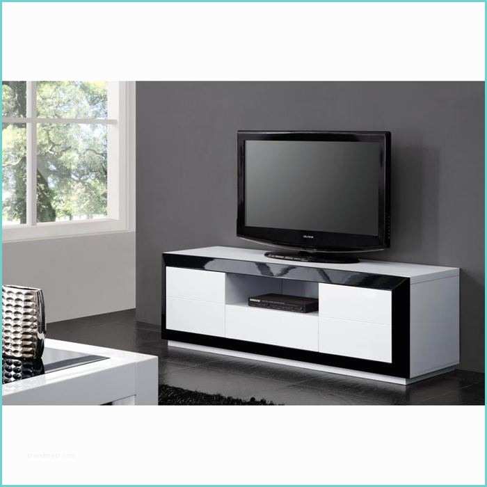 Meuble Tv Laqu Blanc Design Meuble Tv Design Laque Noir&blanc Haute Brillance Achat