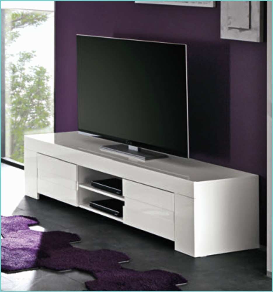Meuble Tv Laqu Blanc Design Meuble Tv Messina Laque Blancl 191 X H 45 X P 50