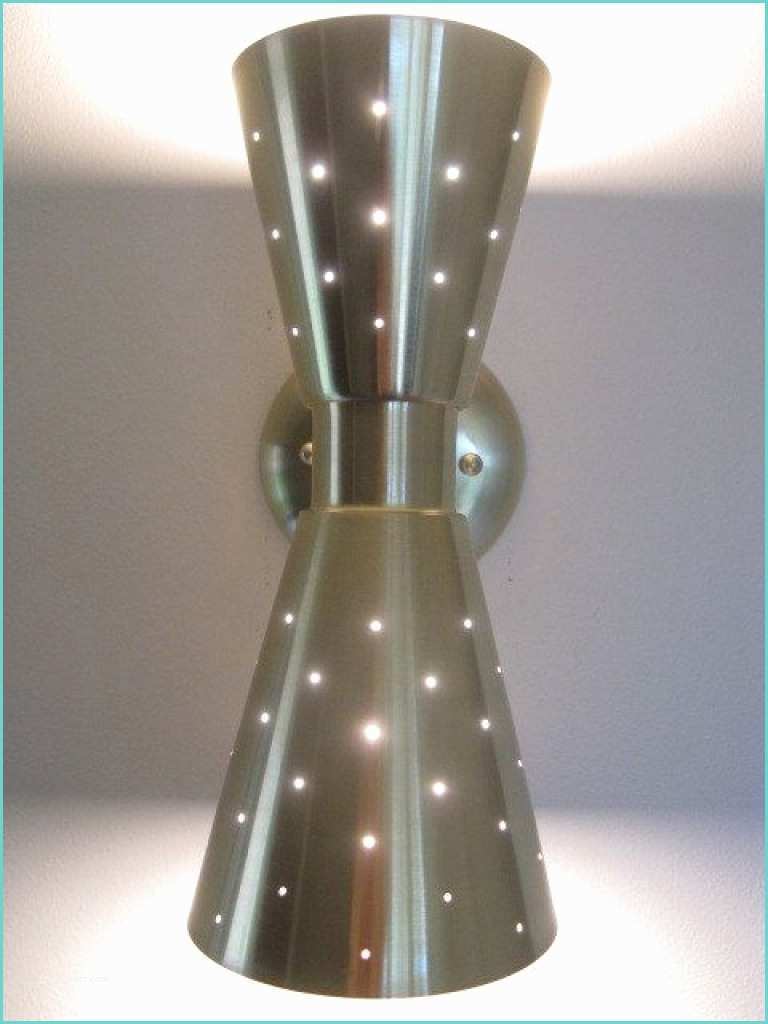 Midcentury Wall Sconce Wall Sconce Ideas Mid Century Modern Double Cone Shaped