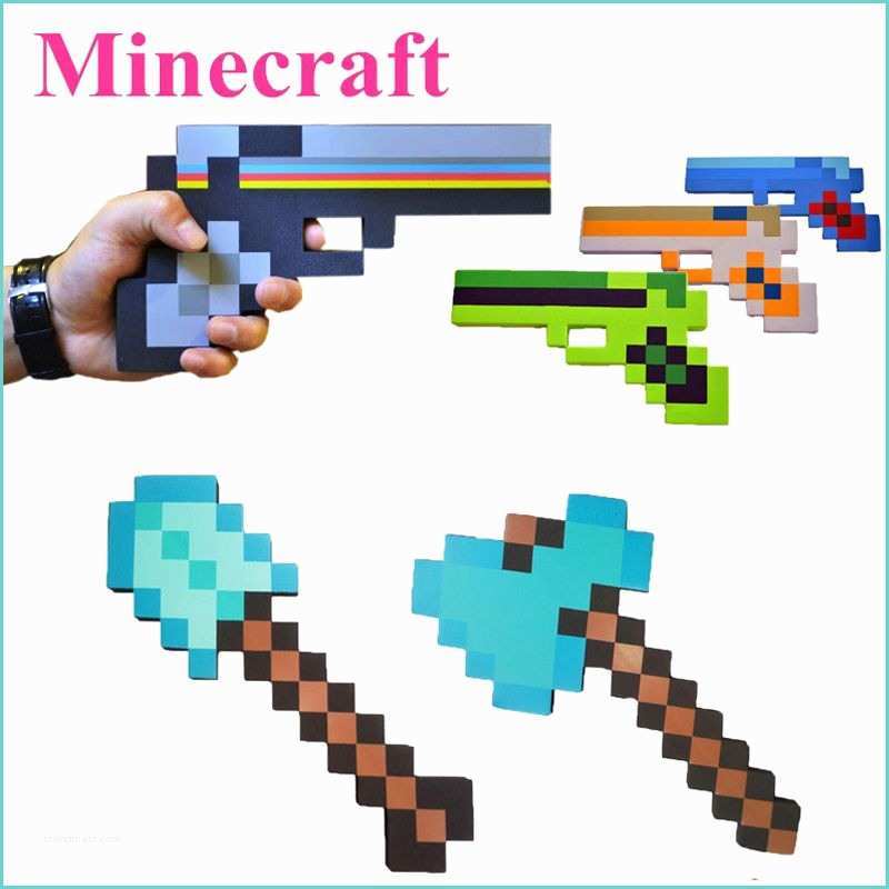 Minecraft Pas Cher Pas Cher Minecraft Minecraft Jouets épée Pioche Gun Eva