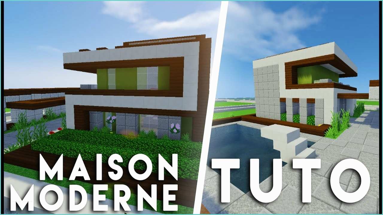 Minecraft Tuto Construction Minecraft Tuto Construction D Une Maison Moderne 12x12