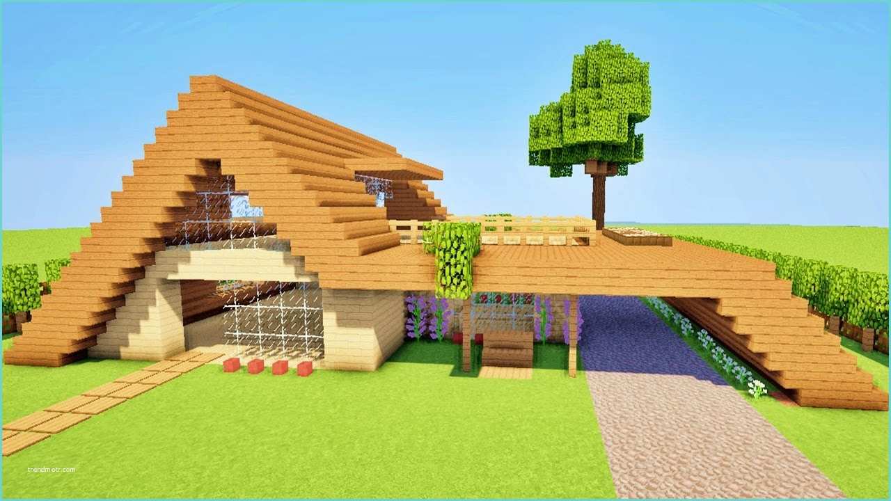 Minecraft Tuto Construction Minecraft Tuto Ment Faire Une Maison Moderne Facile A