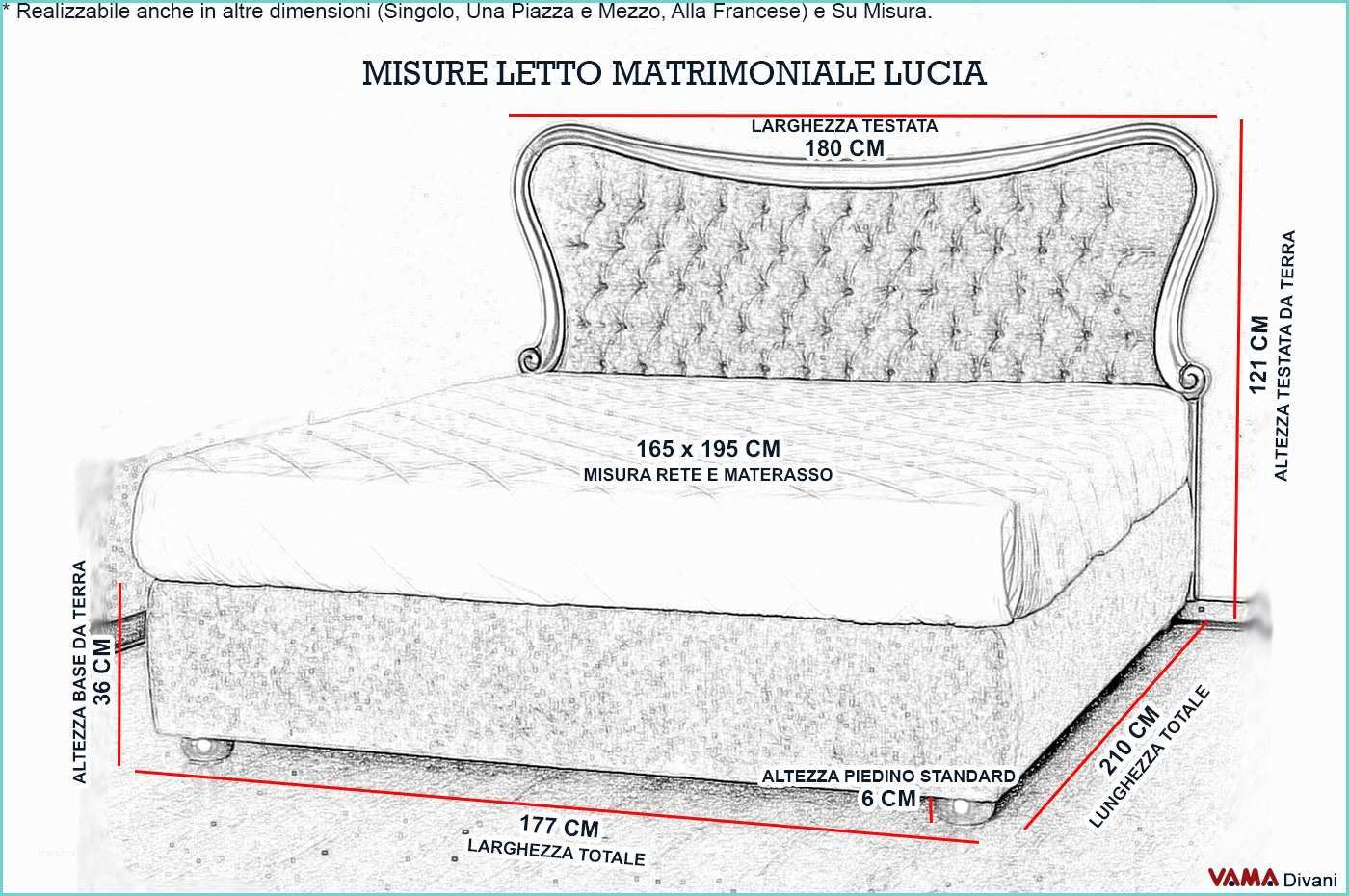 Misura Standard Letto Matrimoniale Letto Matrimoniale In Pelle Con Cornice In Legno E Capitonnè