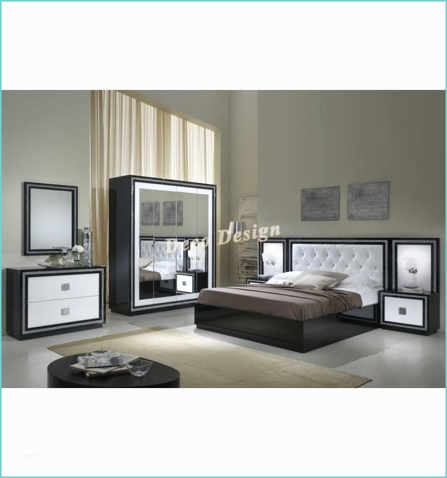 Model Chambre A Coucher Chambre à Coucher Model Kristel Noir Blanc Sas Deco Design