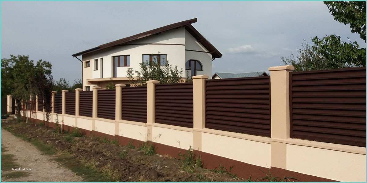 Modele Garduri Zidite Poze Garduri Si Porti Metalice Moderne Si Rezistente