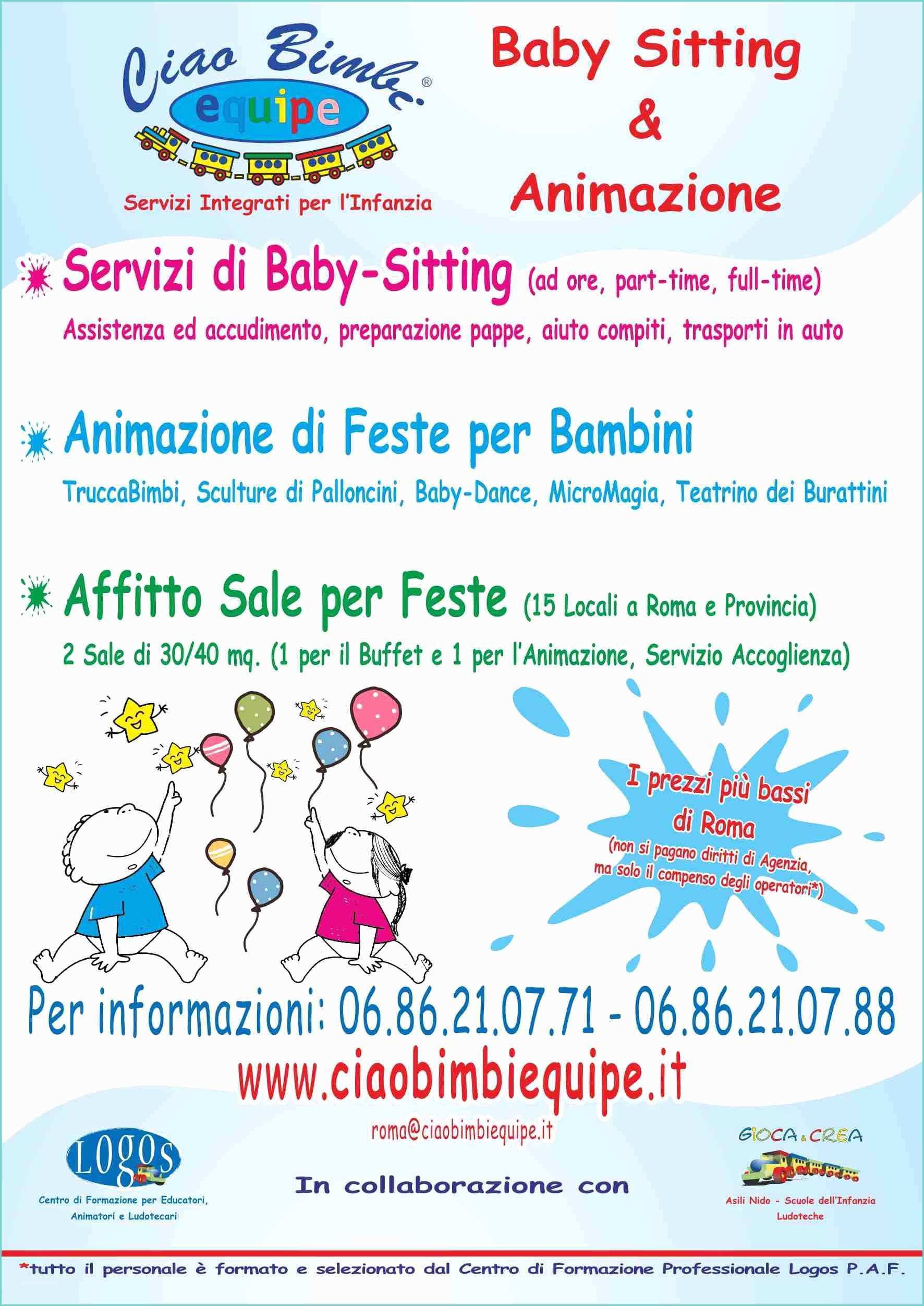 Modello Volantino Baby Sitter Scuole E Servizi Scolastici Logos P A F Pro to Alta