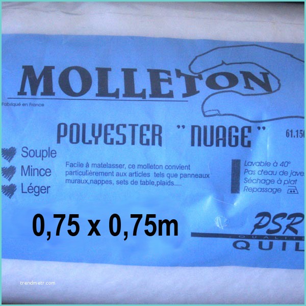 Molleton Polyester Nuage Molleton Polyester Nuage 0 75m X 0 75m