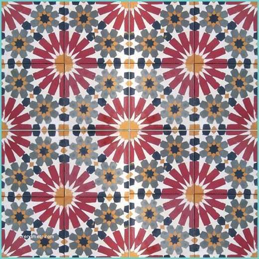 Morroccan Floor Tiles Handmade Cement Tiles and Handpainted In Traditional